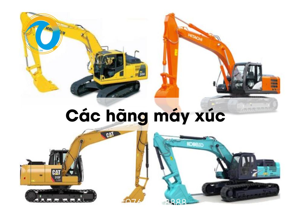TOP 11 hãng máy xúc được sử dụng phổ biến tại các công trình