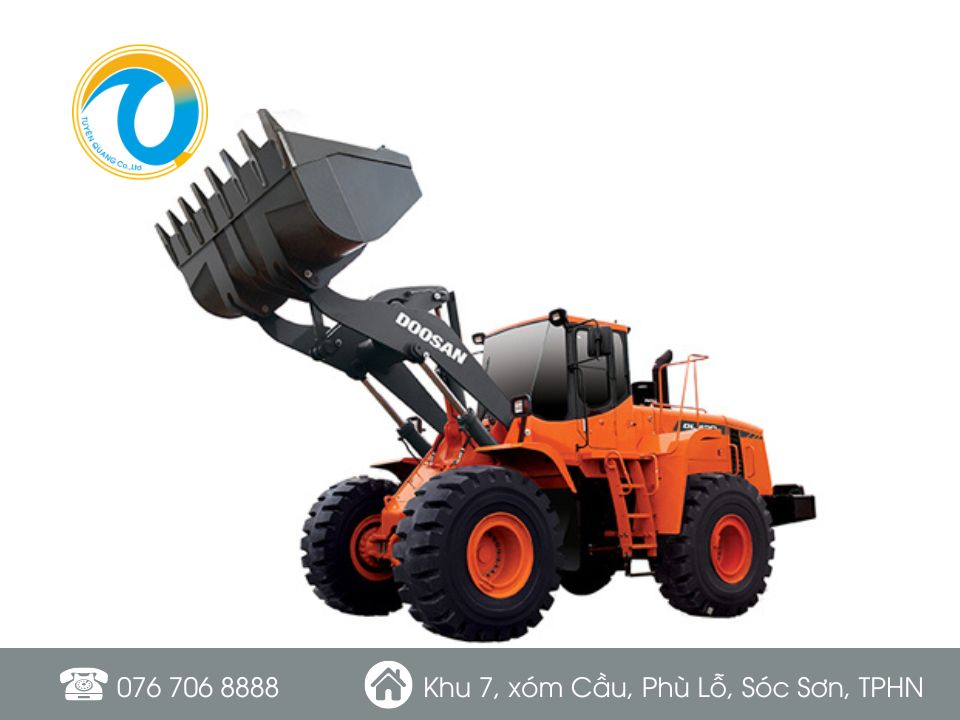 MÁY XÚC LẬT BÁNH LỐP DOOSAN DL420A