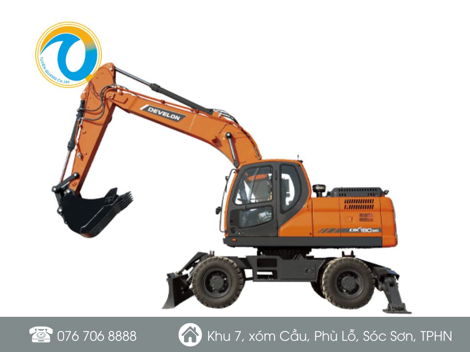 MÁY XÚC BÁNH LỐP DOOSAN DX190WA