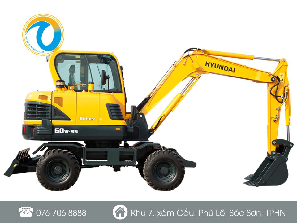 MÁY XÚC BÁNH LỐP HYUNDAI model R60W-9S