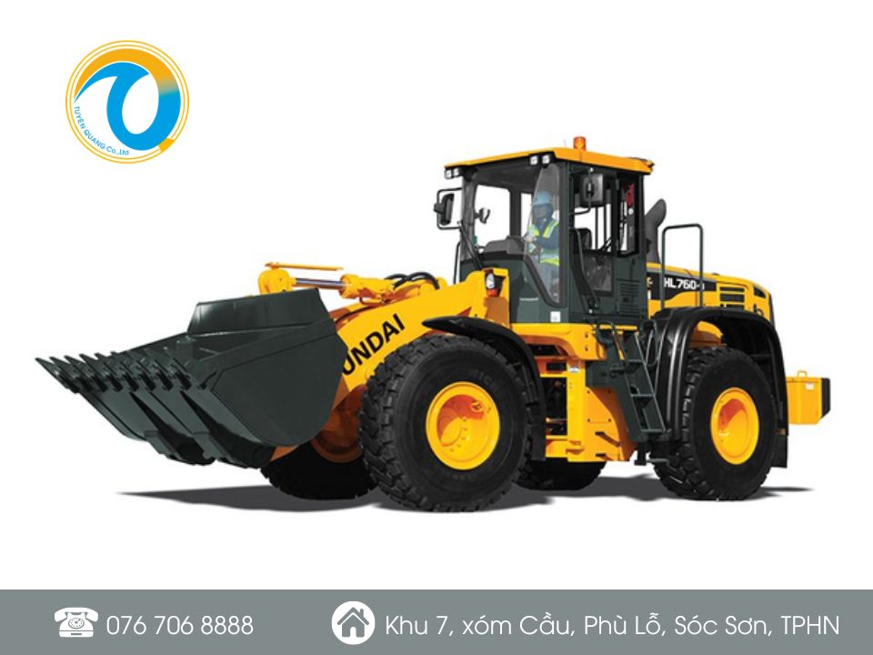 MÁY XÚC LẬT BÁNH LỐP HYUNDAI model HL760-9
