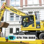 Máy đào bánh lốp Komatsu PW180-10