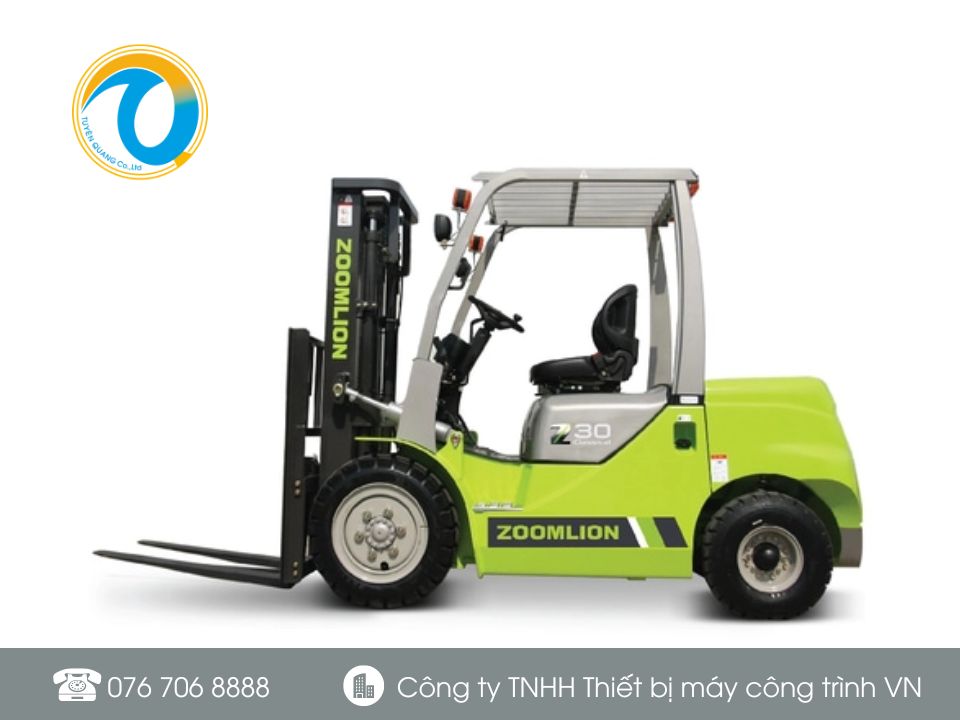 Xe nâng dầu 3 tấn Zoomlion động cơ Isuzu Nhật Bản
