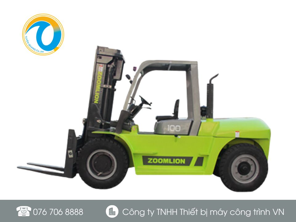 Xe nâng 10 tấn Zoomlion động cơ Isuzu 6BG1 Nhật Bản
