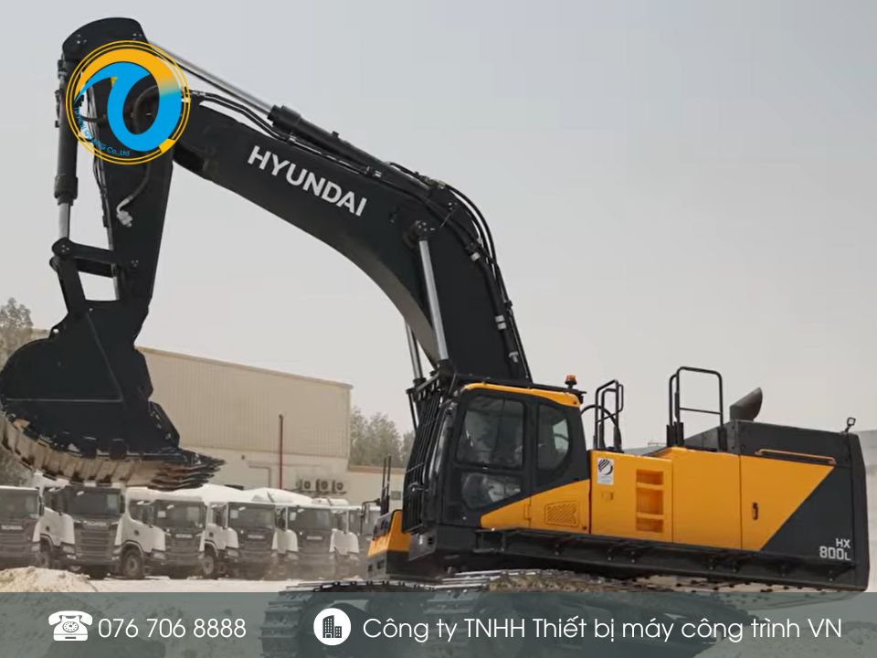 Máy Đào Bánh Xích Hyundai HX340HD gầu 2,3m3